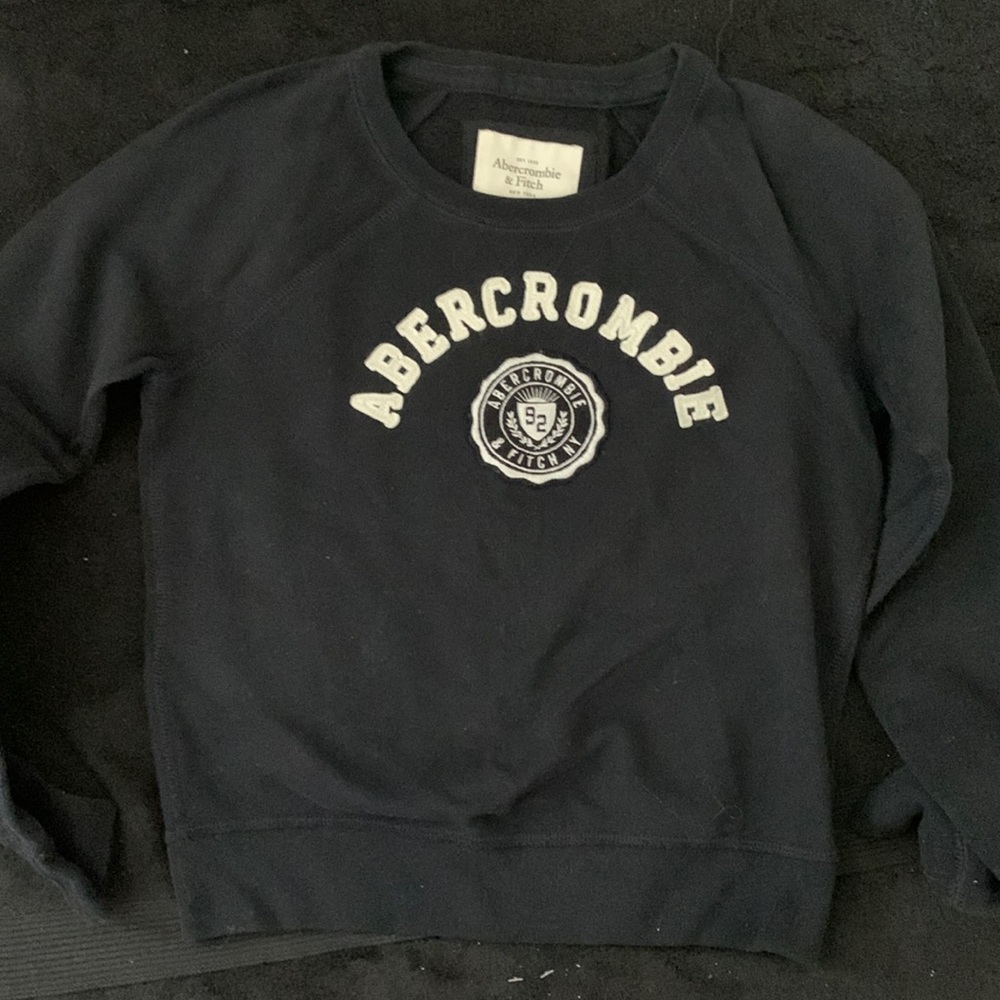 Abercrombie & Fitch Small Navy Crewneck